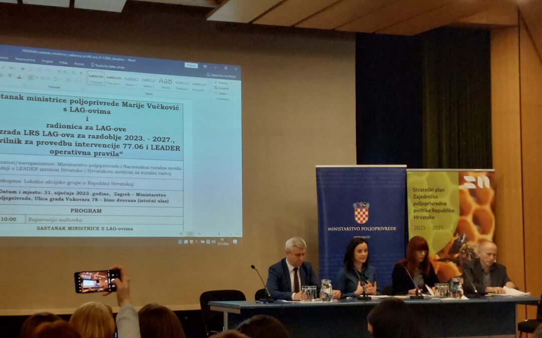 LAG “Papuk” sudjelovao je na sastanku ministrice Vučković s LAG-ovima i radionici za LAG-ove