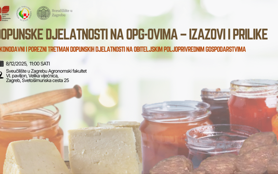 Poziv na okrugli stol o dopunskim djelatnostima na OPG-ovima